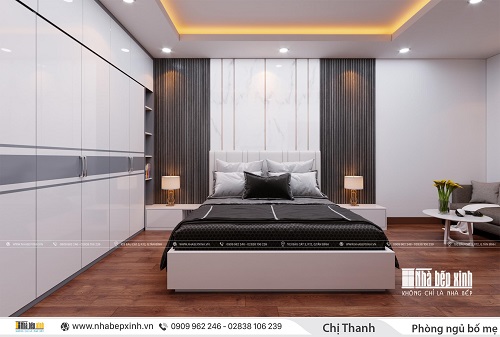 Phòng ngủ người lớn đơn giản - Nội thất hiện đại - NBX385